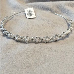 Pearl and crystal tiara
